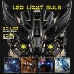 H4 LED laser bulb 12v 80v 8000lm quad motorcycle