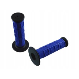 Black and blue rubber steering wheel grip levers