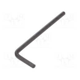 10 pcs x WIHA - 1124 - Wrench, hex key, HEX 3mm, Overall len: 64mm, Chrom-vanadium steel