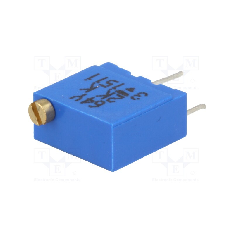 1 pcs x VISHAY - M64Y202KB40 - Potentiometer: mounting, multiturn, 2kΩ, 500mW, THT, ±10%, linear