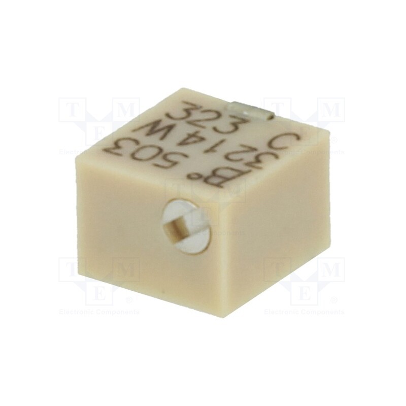 1 pcs x BOURNS - 3214W-1-503E - Potentiometer: mounting, vertical,multiturn, 50kΩ, 250mW, SMD