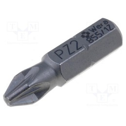 2 pcs x WERA - 5072082001 - Screwdriver bit, Pozidriv®, PZ2, Overall len: 25mm