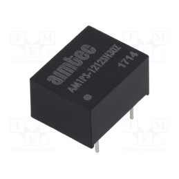 1 pcs x AIMTEC - AM1PS-1212SH30Z - Converter: DC/DC, 1W, Uin: 10.8÷13.2V, Uout: 12VDC, Iout: 83mA, DIP8