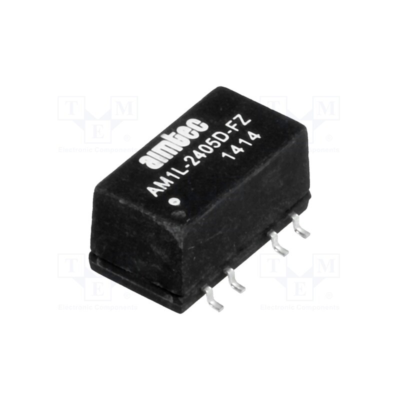 1 pcs x AIMTEC - AM1L-2405D-FZ - Converter: DC/DC, 1W, Uin: 21.6÷26.4V, Uout: 5VDC, Uout2: -5VDC, SMD