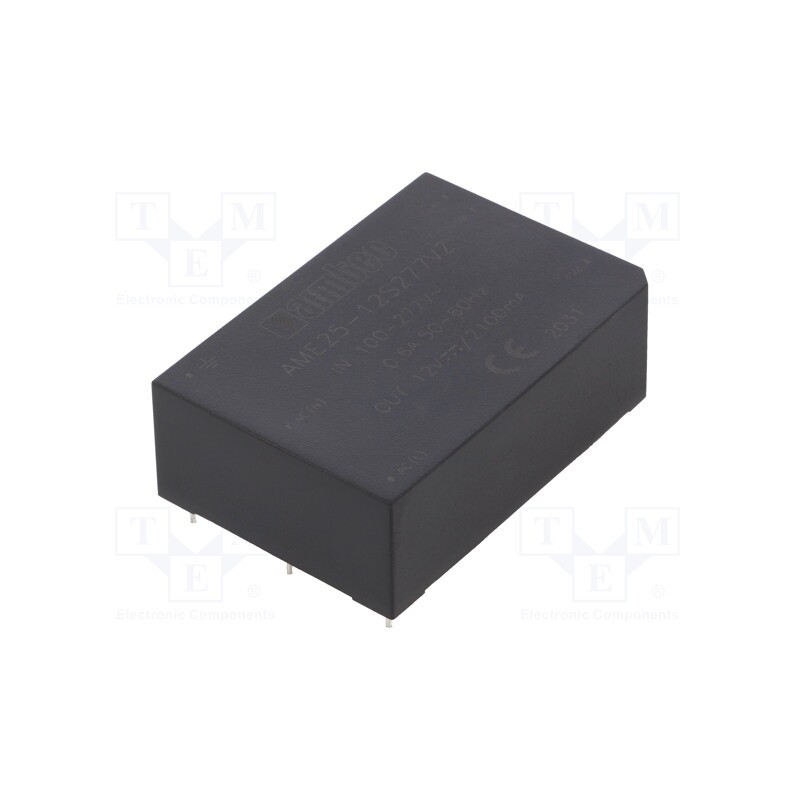 1 pcs x AIMTEC - AME25-12S277VZ - Converter: AC/DC, 25W, 85÷305VAC, Usup: 100÷430VDC, Uout: 12VDC