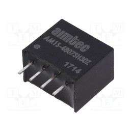 1 pcs x AIMTEC - AM1S-4807SH30Z - Converter: DC/DC, 1W, Uin: 43.2÷52.8V, Uout: 7.2VDC, Iout: 139mA