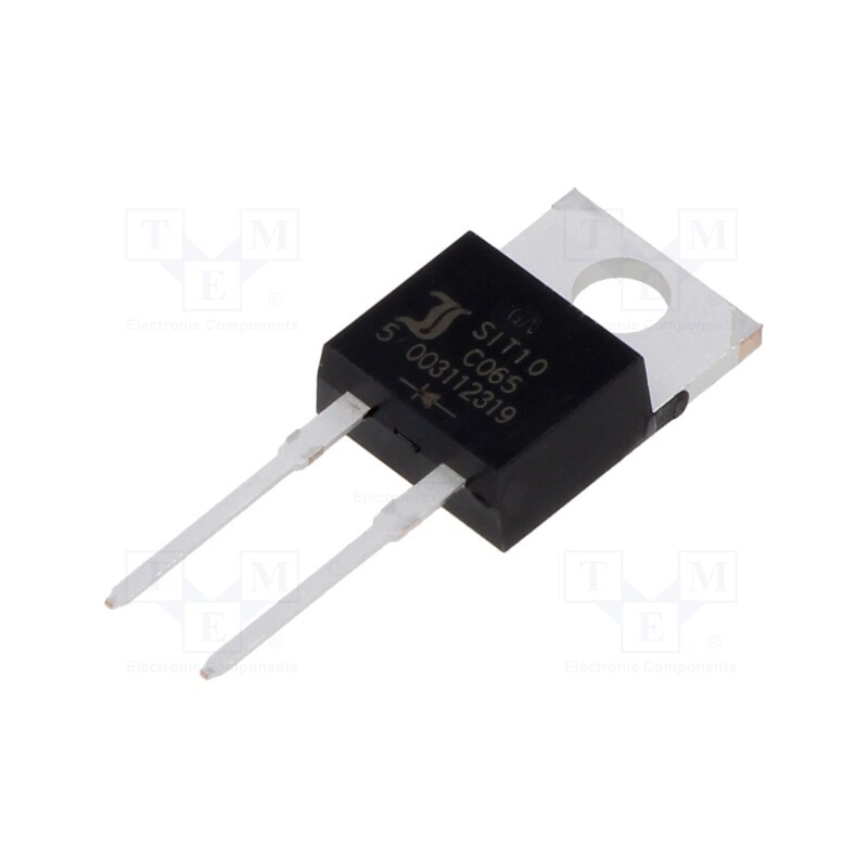 1 pcs x DIOTEC SEMICONDUCTOR - SIT10C065 - Diode: Schottky rectifying, SiC, THT, 650V, 10A, TO220AC,