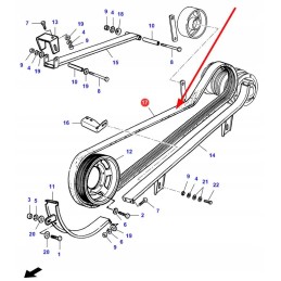 La344311318 composite V-belt 4b x 4125 la