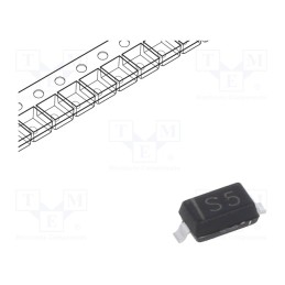 10 pcs x TAIWAN SEMICONDUCTOR - SD103BW RHG - Diode: Schottky rectifying, SMD, 30V, 0.35A, SOD123