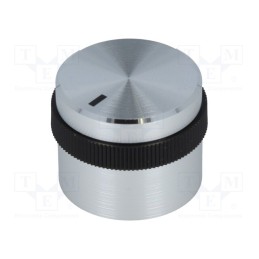 1 pcs x OKW - A1422469 - Knob, with pointer, aluminium,plastic, Øshaft: 6mm, Ø22.1x14.3mm