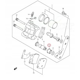 Brake caliper rubber suzuki ltz 400 ltr 450 lta
