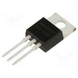 1 pcs x SMC DIODE SOLUTIONS - MBR4080CT - Diode: Schottky rectifying, THT, 80V, 40A, TO220AB, , Ir: 1mA