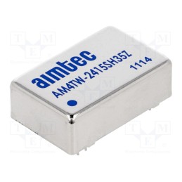 1 pcs x AIMTEC - AM4TW-2415SH35Z - Converter: DC/DC, 4W, Uin: 9÷36V, Uout: 15VDC, Iout: 265mA, DIP24
