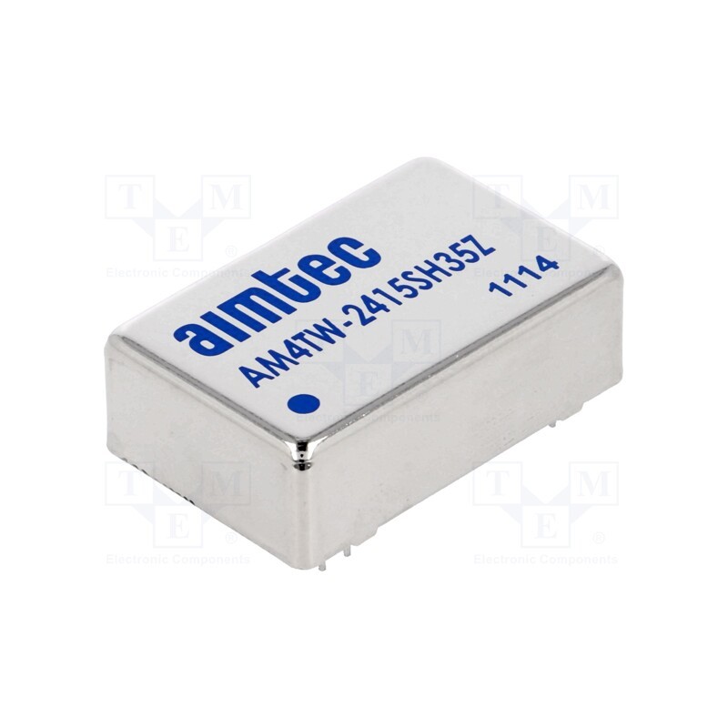 1 pcs x AIMTEC - AM4TW-2415SH35Z - Converter: DC/DC, 4W, Uin: 9÷36V, Uout: 15VDC, Iout: 265mA, DIP24