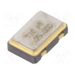 1 pcs x YIC - OSC25M-3.3I/S5 - Generator: quartz, 25MHz, SMD, 3.3V, ±50ppm, -40÷85°C, 5x3.2x1.3mm