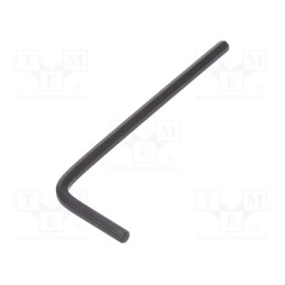 1 pcs x C.K - T4411 025 - Wrench, hex key, HEX 2,5mm, Overall len: 60mm