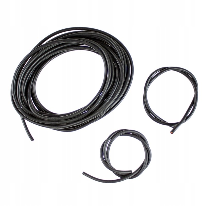 Cable for negative battery terminal, black, thick, 7-5mm, price per meter