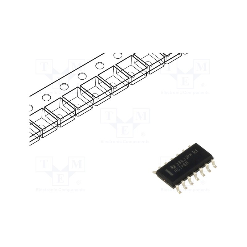 1 pcs x TEXAS INSTRUMENTS - CD74HCT86M96 - IC: digital, XOR, Ch: 4, IN: 2, SMD, SO14, 4.5÷5.5VDC, HCT