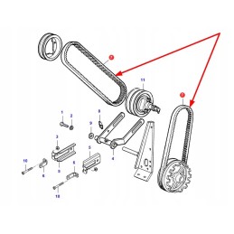 La340435150 variator V-belt