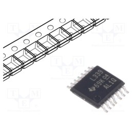 1 pcs x TEXAS INSTRUMENTS - LM339PWR - IC: comparator, universal, Cmp: 4, SMT, TSSOP14, , 50nA