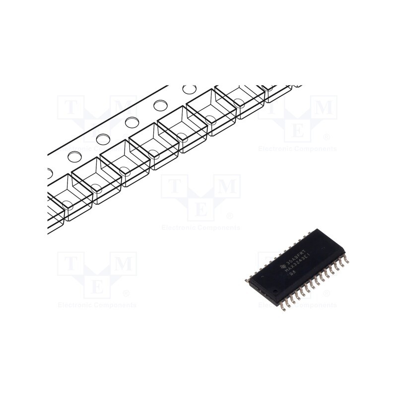 1 pcs x TEXAS INSTRUMENTS - MAX3243EIDWR - IC: interface, receiver,line driver, RS232, 500kbps, SOIC28