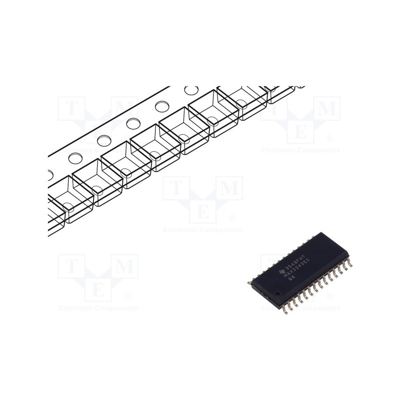 1 pcs x TEXAS INSTRUMENTS - MAX3243ECDWR - IC: interface, receiver,line driver, RS232, 500kbps, SOIC28
