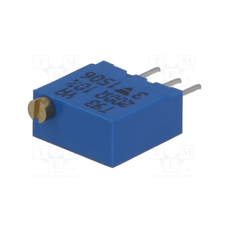 1 pcs x VISHAY - T93YA201KT20 - Potentiometer: mounting, multiturn, 200Ω, 500mW, THT, ±10%, linear