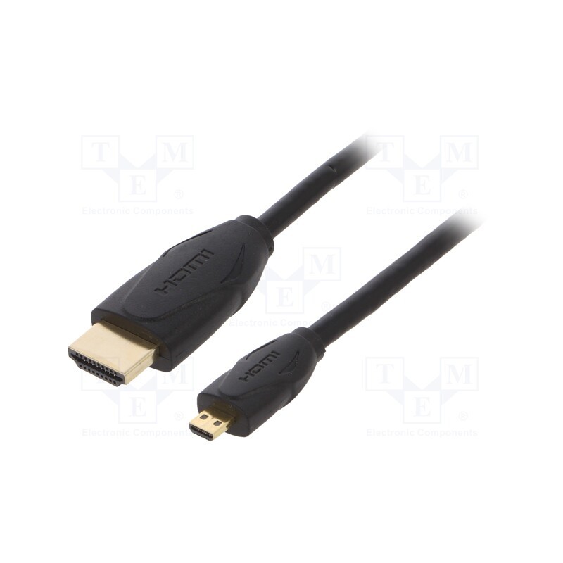 1 pcs x VENTION - VAA-D03-B150 - Cable, HDMI 2.0, HDMI plug,micro HDMI plug, PVC, 1.5m, black