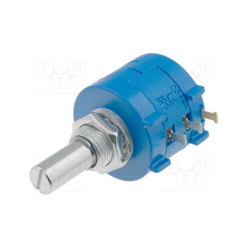1 pcs x BOURNS - 3590S-2-502L - Potentiometer: shaft, multiturn, 5kΩ, 2W, ±5%, 6.35mm, linear, IP40