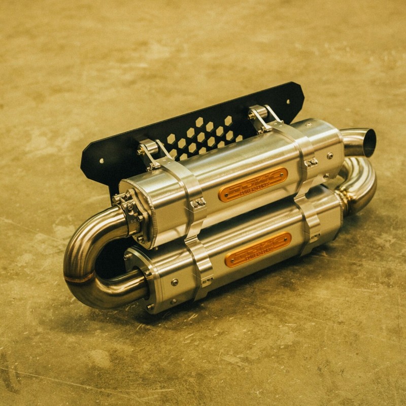 Rjwc Polaris RZR XP Turbo dual exhaust