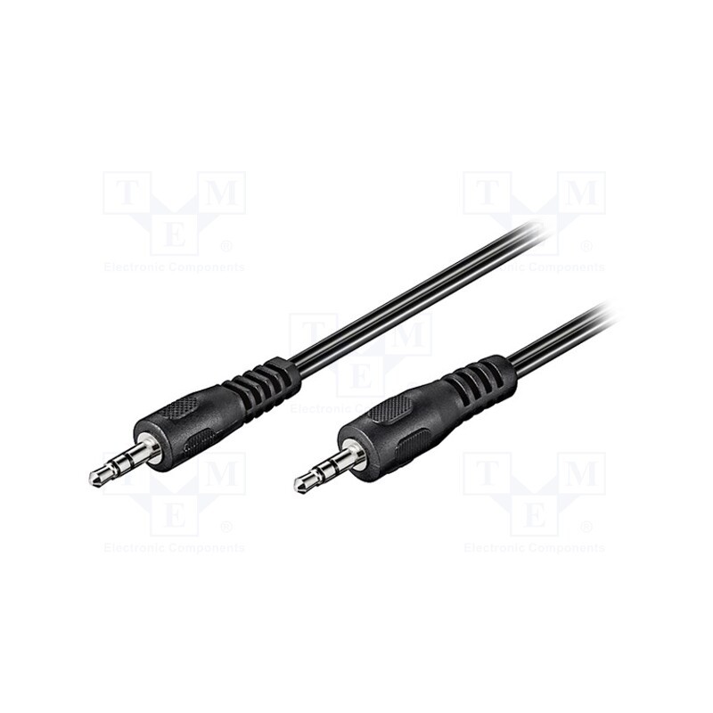1 pcs x Goobay - 50430 - Cable, Jack 3.5mm plug,both sides, 5m