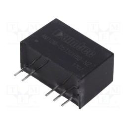 1 pcs x AIMTEC - AM1DM-0515DH60-NZ - Converter: DC/DC, 1W, Uin: 4.5÷5.5V, Uout: 15VDC, Uout2: -15VDC, SIP7