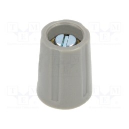 1 pcs x OKW - A2510038 - Knob, without pointer, ABS, Øshaft: 3mm, Ø10.5x14mm, grey, A2510