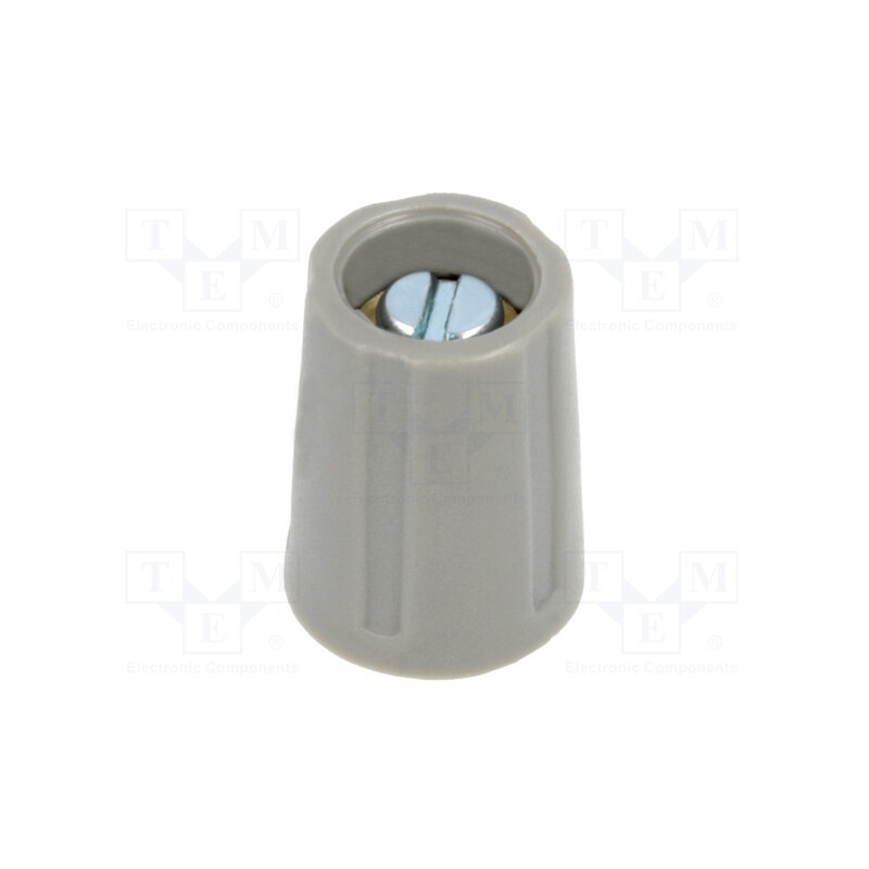 1 pcs x OKW - A2510038 - Knob, without pointer, ABS, Øshaft: 3mm, Ø10.5x14mm, grey, A2510