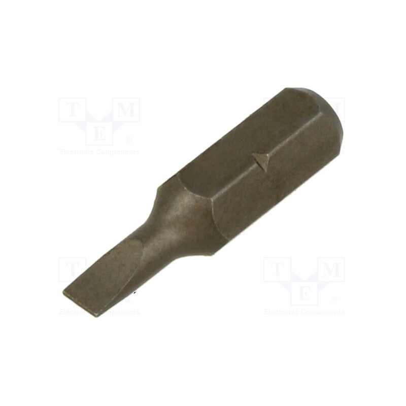 1 pcs x KING TONY - 102535S1 - Screwdriver bit, slot, 3,5x0,6mm, Overall len: 25mm