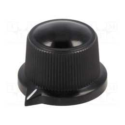 1 pcs x OKW - A1319560 - Knob, with pointer, thermoplastic, Øshaft: 6mm, Ø29x20.1mm, black
