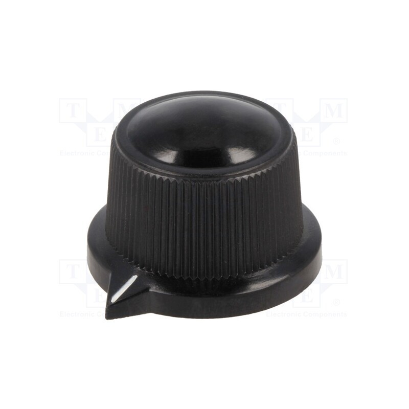 1 pcs x OKW - A1319560 - Knob, with pointer, thermoplastic, Øshaft: 6mm, Ø29x20.1mm, black
