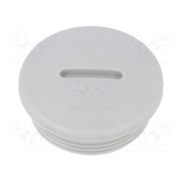 1 pcs x HUMMEL - 1.251.3200.50 - Stopper, M32, 1.5, IP54, polyamide, grey, V-N-FS, Thread: metric