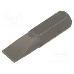 1 pcs x KING TONY - 102506S1 - Screwdriver bit, slot, 6,0x1,0mm, Overall len: 25mm