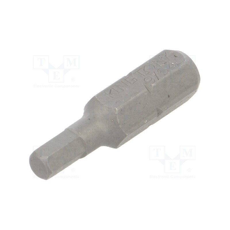 1 pcs x KING TONY - 502509H - Screwdriver bit, hex key, HEX 9/64', Overall len: 25mm