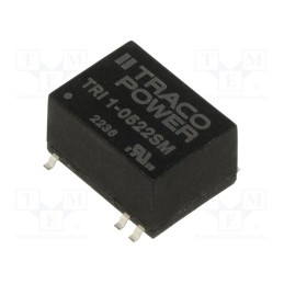1 pcs x TRACO POWER - TRI 1-0522SM - Converter: DC/DC, 1W, Uin: 4.5÷5.5V, Uout: 12VDC, Uout2: -12VDC