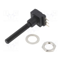 1 pcs x PIHER - PC16SH10IP06204A2020TA - Potentiometer: shaft, 200kΩ, 200mW, THT, 6mm, plastic, mono, carbon