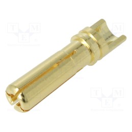 10 pcs x AMASS - - - Plug, 4mm banana, 36A, non-insulated, Contacts: brass gold plated