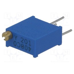 1 pcs x BOURNS - 3296Y-1-201LF - Potentiometer: mounting, multiturn, 200Ω, 500mW, THT, ±10%, linear