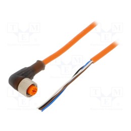 1 pcs x LUMBERG AUTOMATION - RKWT 4-07/2 M - Connection lead, M12, PIN: 4, angled, 2m, plug, 250VAC, 4A, -25÷80°C