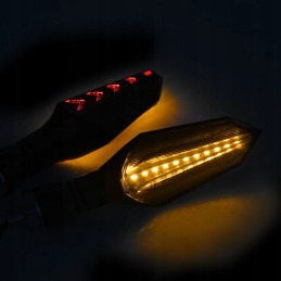 LED turn signals dynamic floating DRL stop