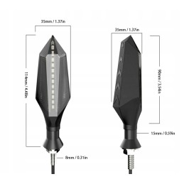 LED turn signals dynamic floating DRL stop