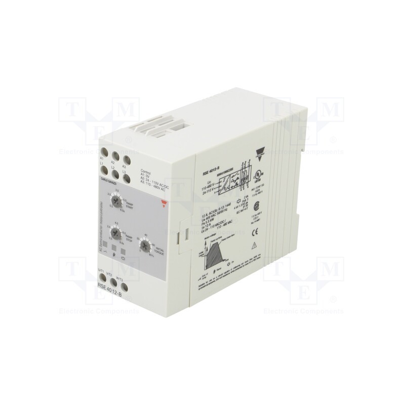 1 pcs x CARLO GAVAZZI - RSE4012-B - Module: soft-start, Usup: 230÷400VAC, for DIN rail mounting, IP20