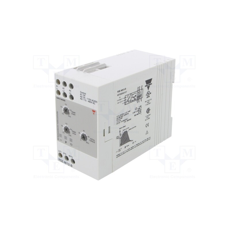 1 pcs x CARLO GAVAZZI - RSE4812-B - Module: soft-start, Usup: 277÷480VAC, for DIN rail mounting, IP20