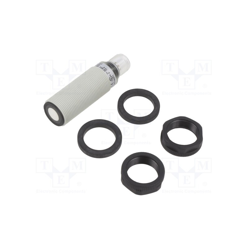 1 pcs x CARLO GAVAZZI - UA18CSD08AKM1TI - Sensor: ultrasonic, Range: 80÷800mm, 0-10V analogue, Housing: M18